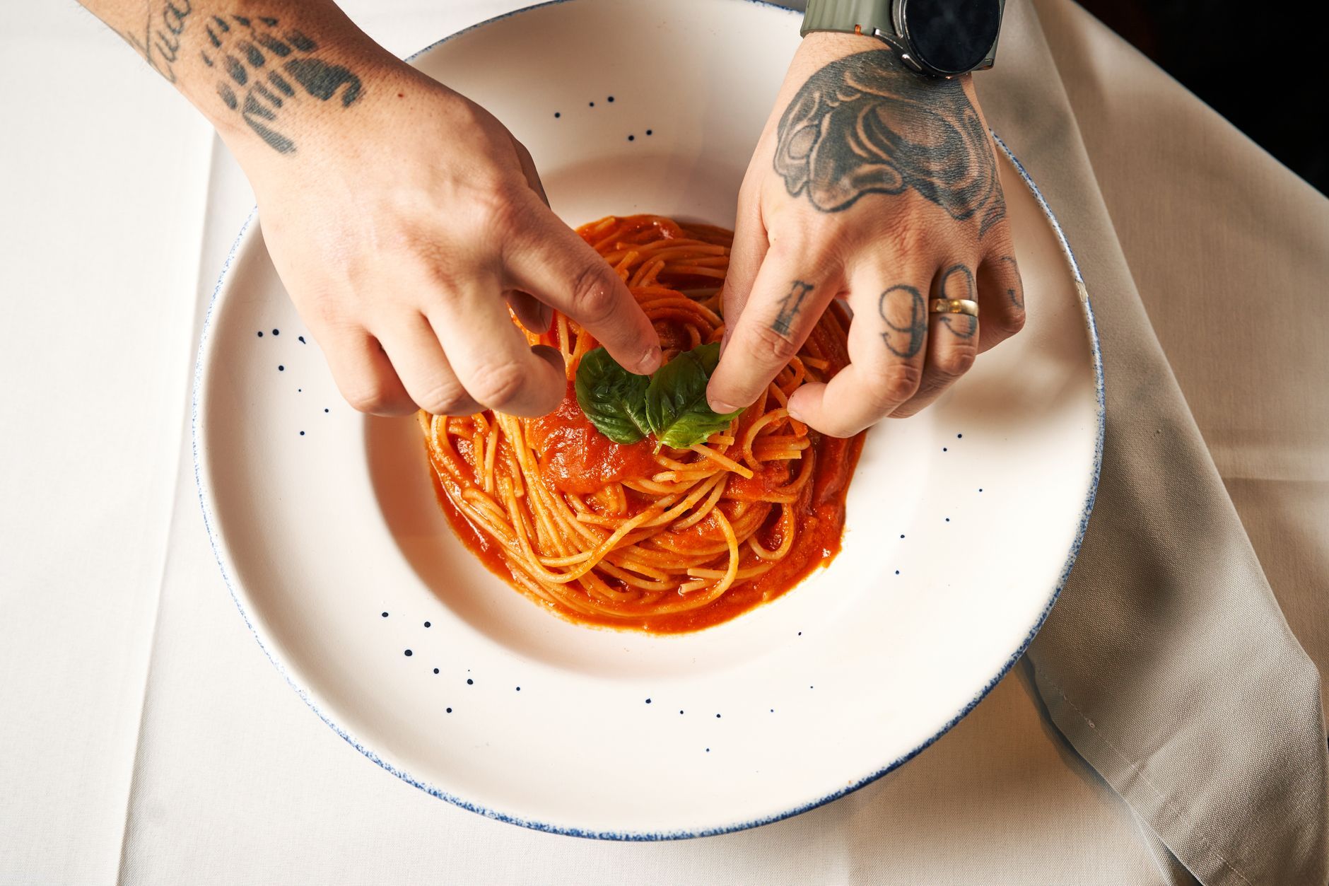 Del Papa signature dish plated
