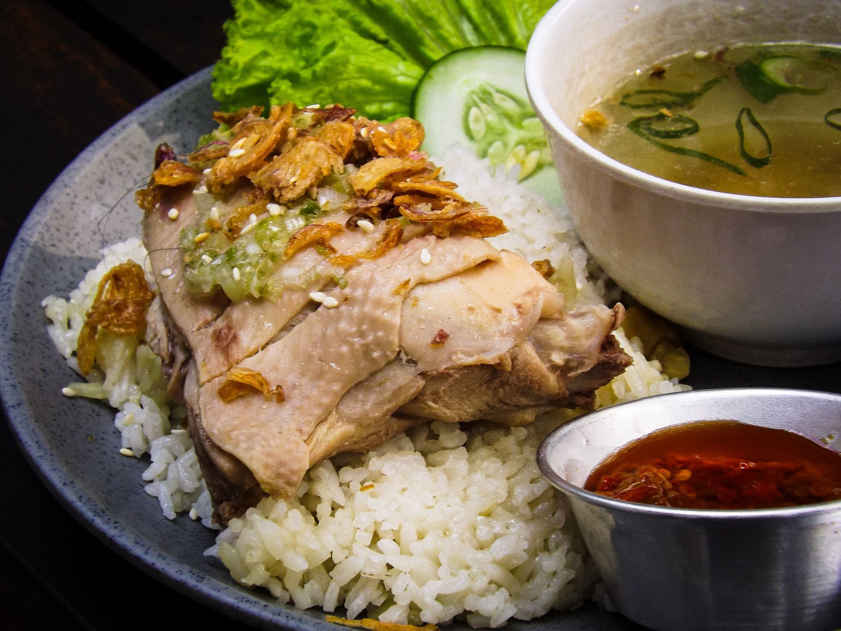 Hainanese Chicken Rice at Tian Tian Hainanese Chicken Rice Singapore Singapore hidden gem Singaporean Hawker